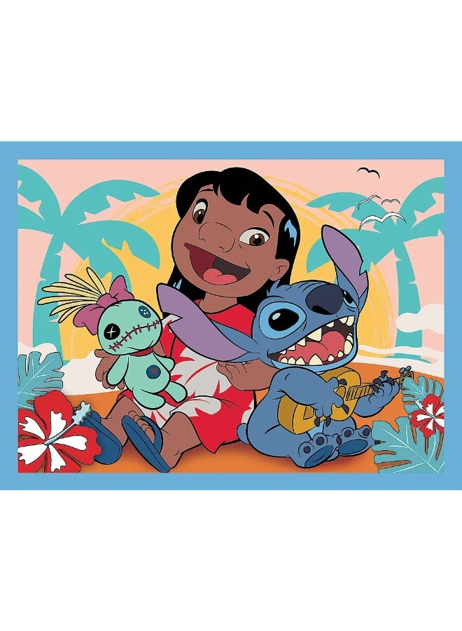 تريفل بازل ديزني ليلو وستيتش اليوم السعيد 2 في 1 مع 24 ميمو (30+48) قطعة - 93585 - Image 3