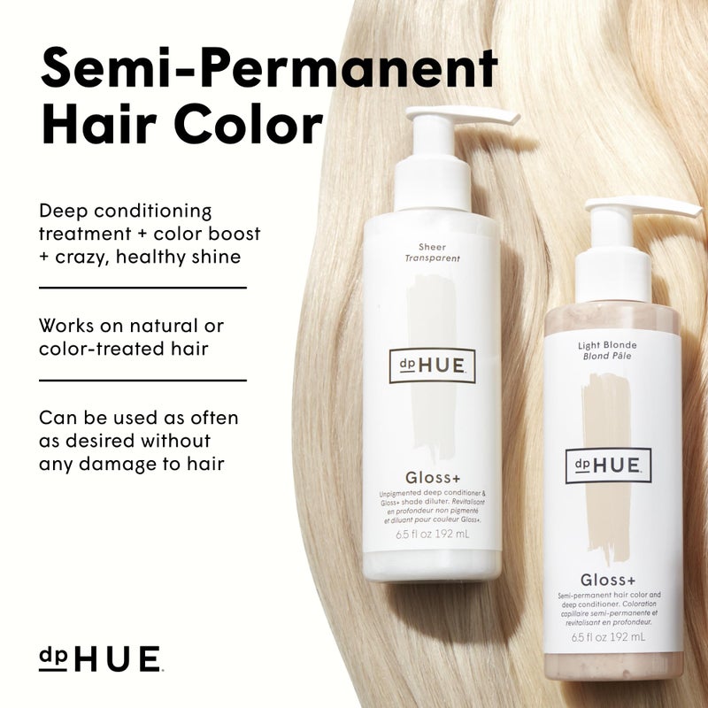 dpHUE Gloss+, Medium Blonde - 6.5 oz (8-12 Applications) - Semi-Permanent Hair Color & Conditioner - Lasts Up to Eight Washes - Paraben, SLS & SLES Sulfate Free - Vegan, Leaping Bunny Certified - Image 5