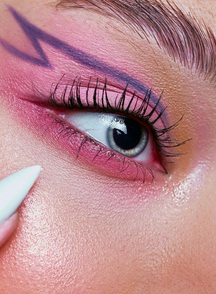 Dermacol Eyelash and Hair Neon Mascara Intense Color Purple Rain 9ml - Image 2