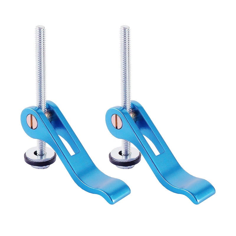 POWERTEC 2PK, 1/4”-20 Cam Clamp, Lever Clamp w/ 3" T Track Bolts, T Track clamp for Drill Press, Router Table, Work Bench, CNC Machine, Miter Saw, T Track Accessories for woodworking (71164) - Image 1