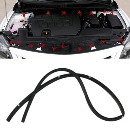 fitfoyo Car Back-Engine Hood Sealing Strip Rubber Weatherstrip for Toyota Corolla 2007 2008 2009 2010 2011 2012 2013 - Image 1