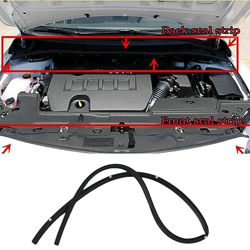 fitfoyo Car Back-Engine Hood Sealing Strip Rubber Weatherstrip for Toyota Corolla 2007 2008 2009 2010 2011 2012 2013 - Image 4