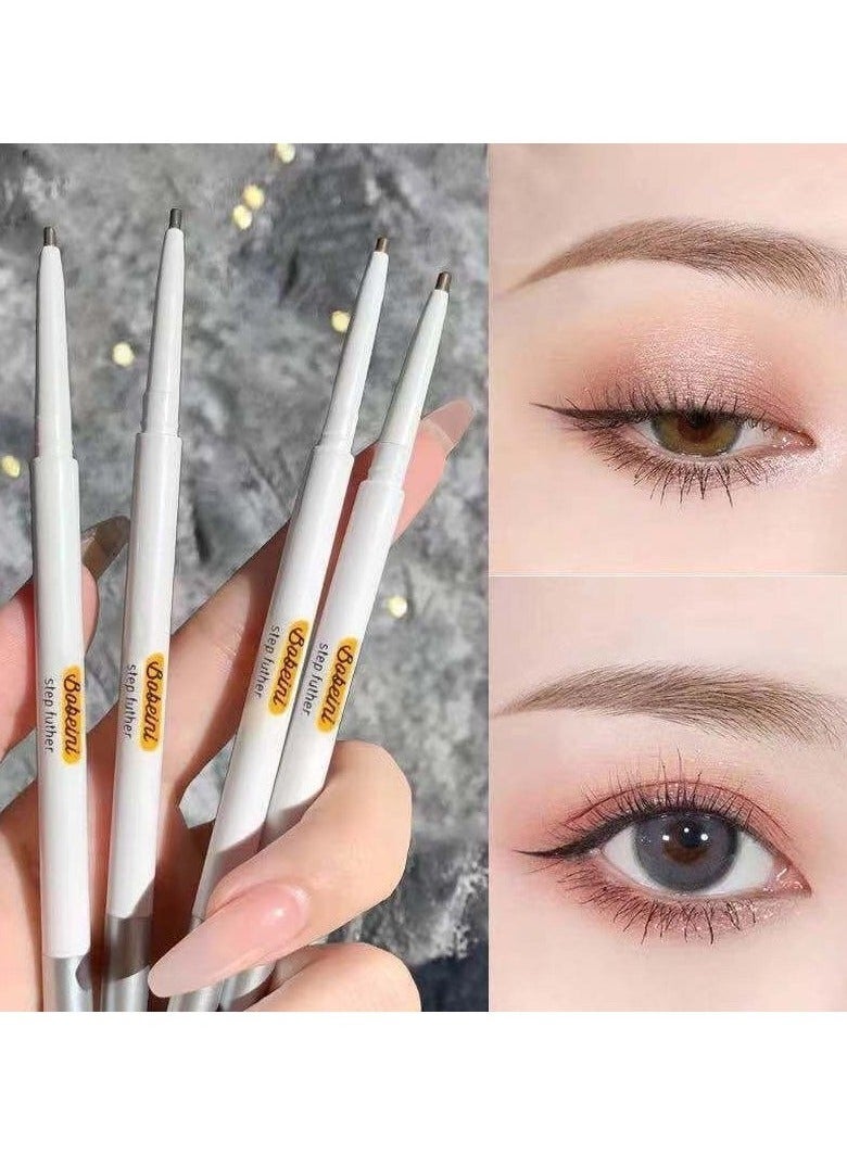 BOBEINI Waterproof Eyebrow Pencil With Spiral Brush, Sweat-Resistant Long-Lasting Makeup Tool, Natural 3D Eyebrow Shape, Easy For Beginners Black - Image 4