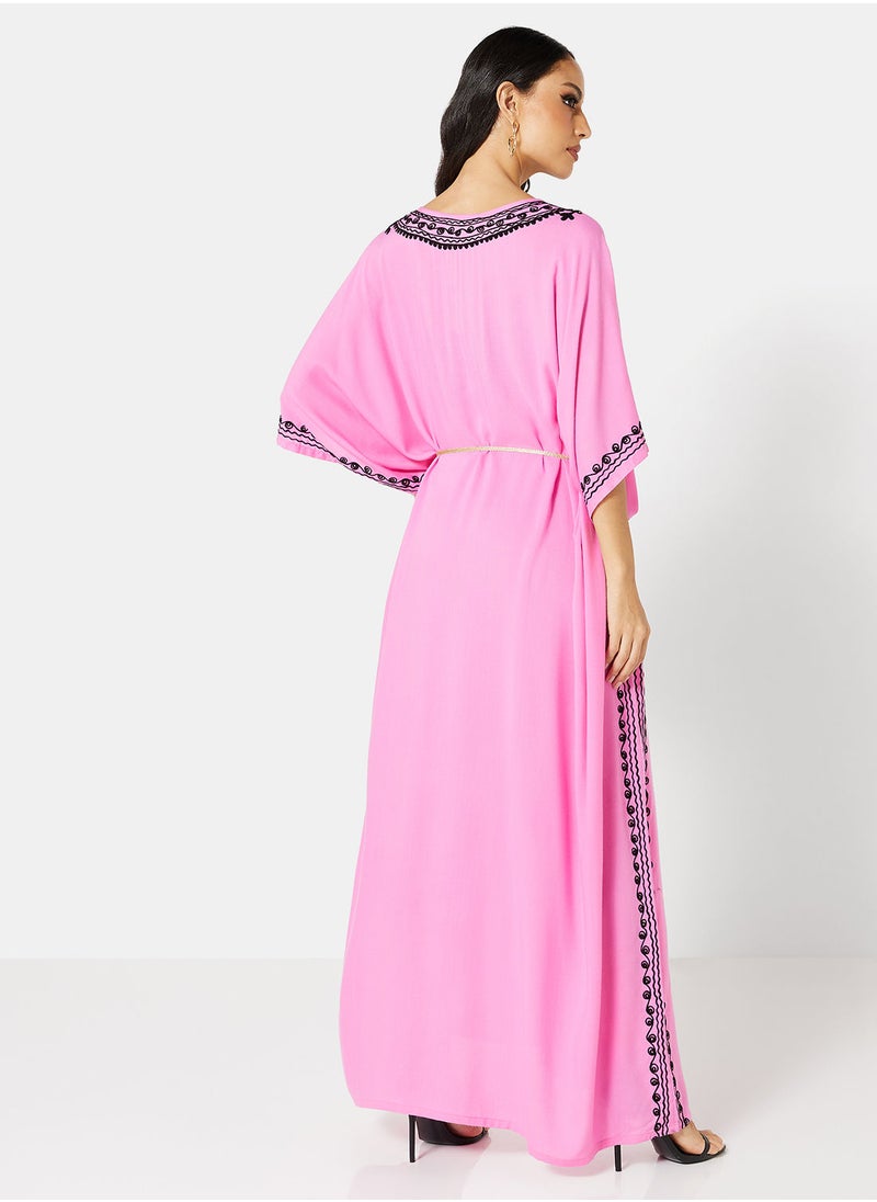 ARABIAN CLOSET EMBROIDERED KAFTAN  - Image 2