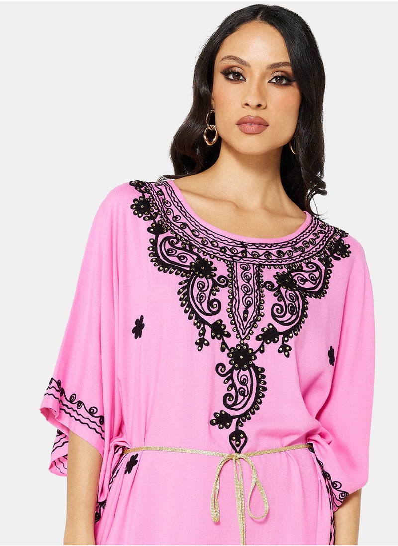 ARABIAN CLOSET EMBROIDERED KAFTAN  - Image 4