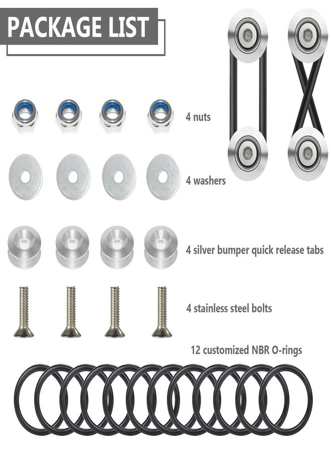 BFXM Universal Car Bumper Quick Release Clips Fasteners Kit, Front and Rear Bumper Fasteners, Ultimate Fastening Solution for Quick Bumper Release. - Image 3