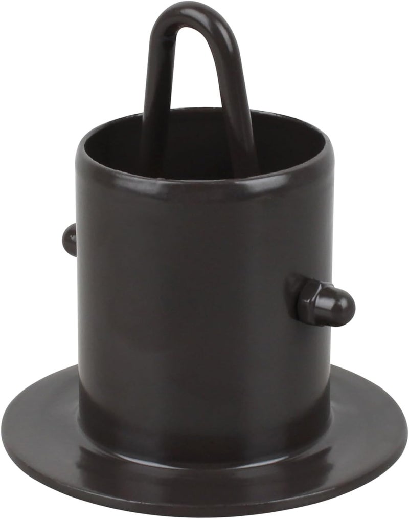 HOLEPU Rain Chain Gutter Adapter, Replacement Downspout for Gutters Black Aluminum （55mm） - Image 1