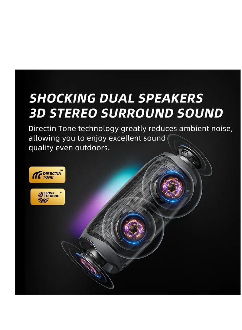 Sanag V10S PRO 10W 2.1 Channels Wireless Bluetooth Speaker LED Dynamic Light TWS Bass Speaker - Image 4