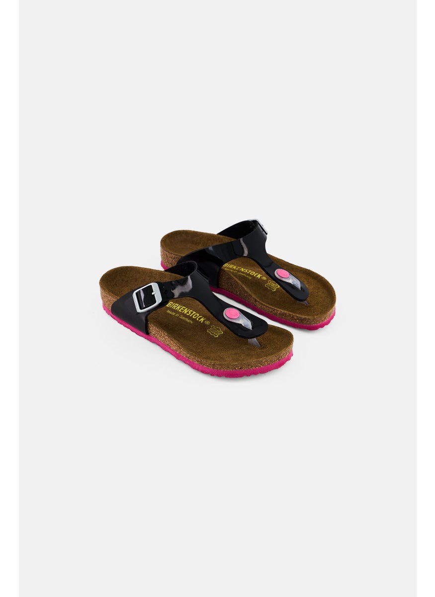 BIRKENSTOCK Kids Girl Slip On Cork Sandals, Multicolor  - Image 1
