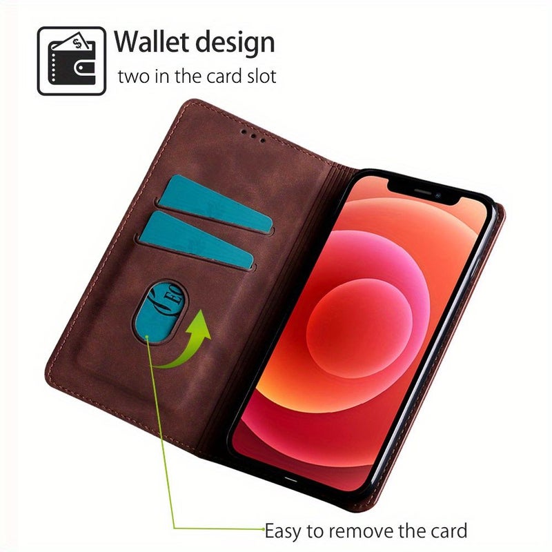 Red PU Leather Flip Case for Samsung M31 M31 Prime - Image 3