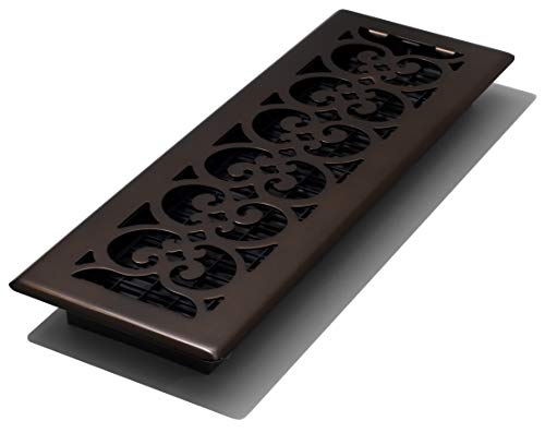 Decor Grates SPH414-RB Floor Register, 4x14, Rubbed Bronze Finish - Image 1