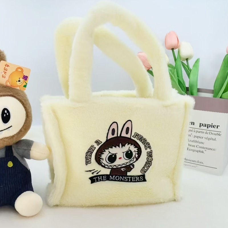 Pull Cloth Cartoon Large Capacity Flow Handbag Cute Girl