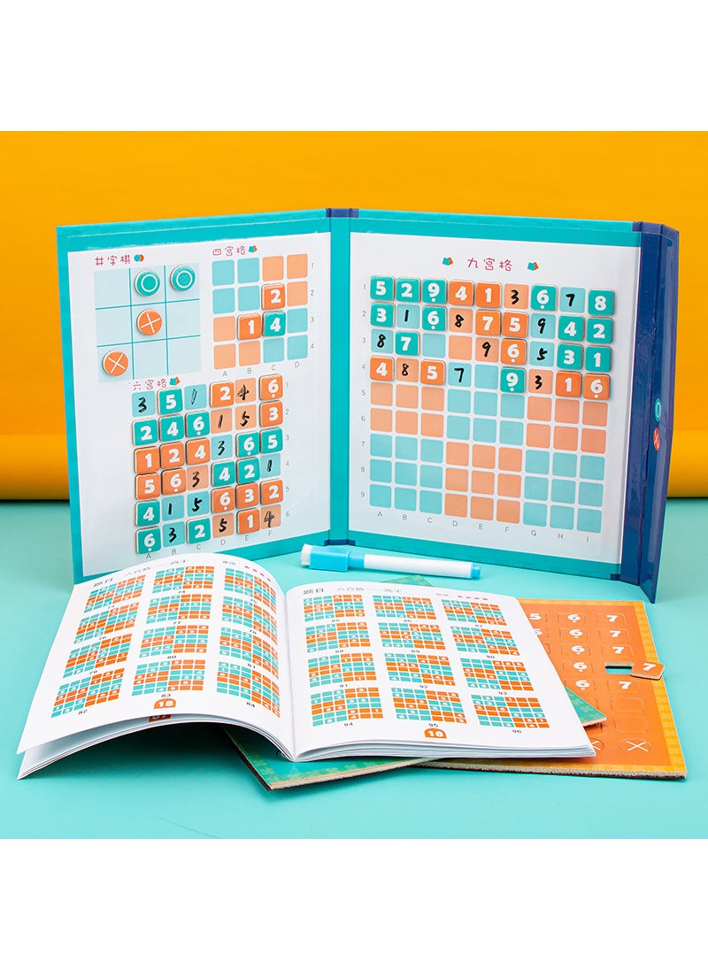 Generic - Magnetic Sudoku Puzzle Kids Logic ToyBook Clip Type Sudoku TL with Magnetic Jiugong Lattice Book Clip Type Sudoku TL with Magnetic Jiugong Lattice - Image 1