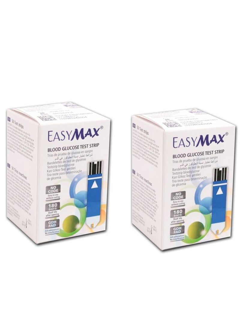 50 Blood Glucose Test Strips with 2X Technology Provides accurate and reliable results with advanced technology Easy to use and ideal for home monitoring without needing to visit a health center