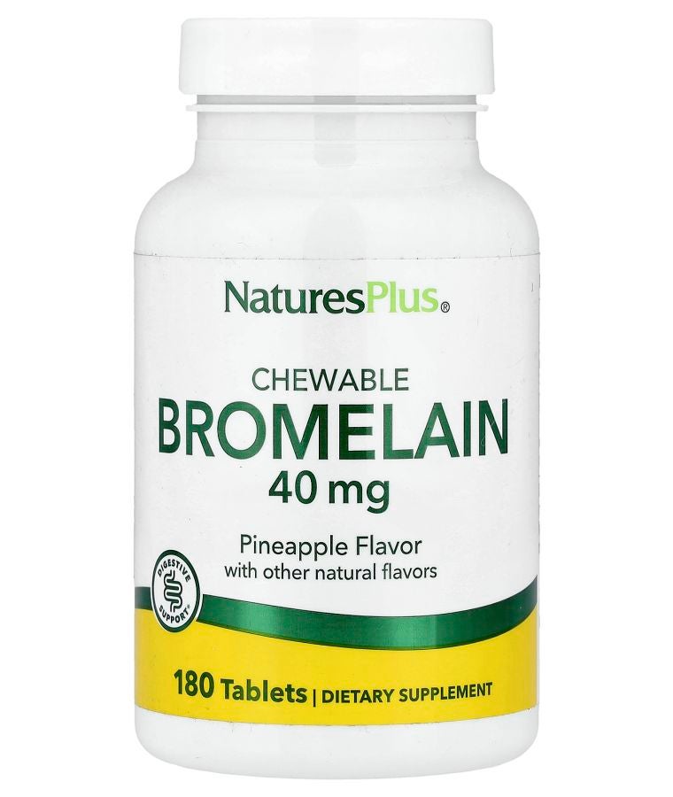 Chewable Bromelain Pineapple 40 mg 180 Tablets