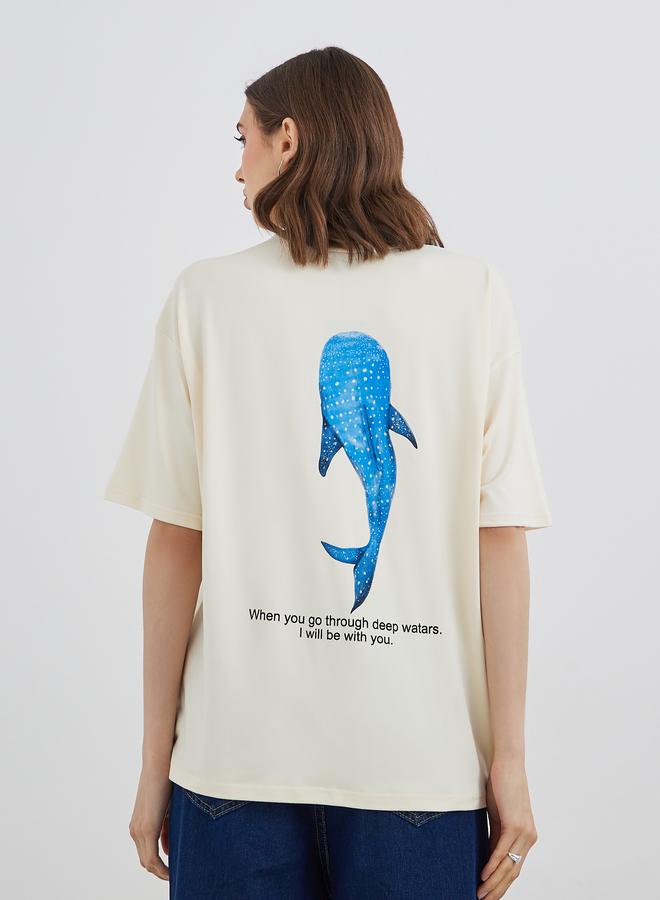 تايك تو تيشيرت كبير بطباعة جرافيك تيك تو - Image 4