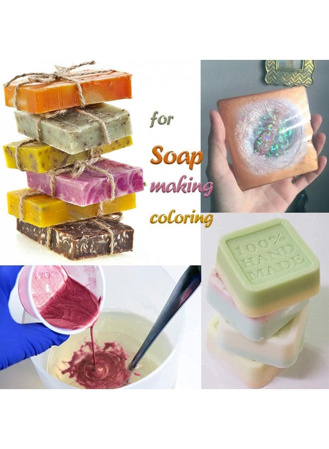 NTWJNJY Mica Powder, 30 Color Pigment, Natural Cosmetic Grade Shimmer Mica Powder for Epoxy Resin/Bath Bombs/Candle/Soap/Lip Gloss/Slime.Soap Making Dye (30 Bag)  - Image 4