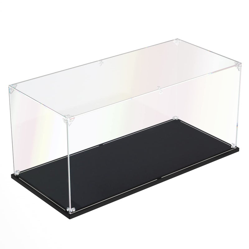 dofopo Clear Acrylic Display Case, Self-Assemble Showcase for Collectibles, Action Figures, Dolls- Alternative Glass Box for Commemorative Gifts (17.7x8x8 inch, 45x20x20 cm) - Image 1