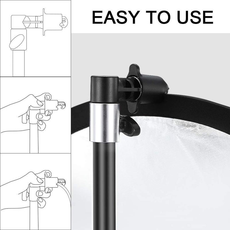 SHOPEE مجموعة حامل مشبك SP-250 102.4''/8.5 قدم، حامل لوحة عاكسة من ماونتدوغ مع مشبك عاكس وحقيبة رمل لتصوير المنتجات في استوديو الفيديو والصورة - Image 2