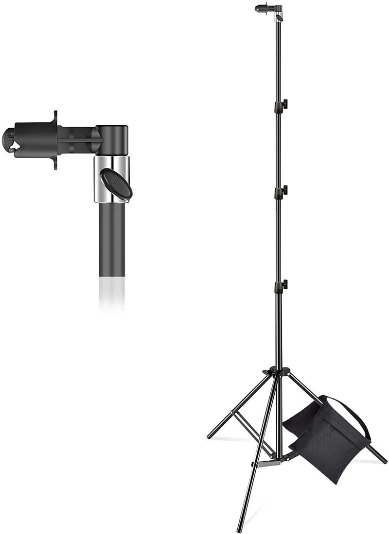 SHOPEE مجموعة حامل مشبك SP-250 102.4''/8.5 قدم، حامل لوحة عاكسة من ماونتدوغ مع مشبك عاكس وحقيبة رمل لتصوير المنتجات في استوديو الفيديو والصورة - Image 1