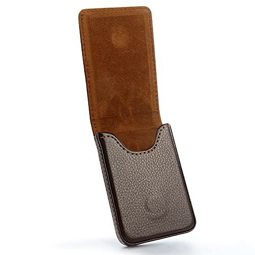 Ocadux Leather Business Card Holder for Men or Women with Magnetic Shut, Hold 25 Business Cards, Coffee - Image 4