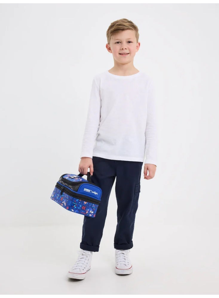 Smiggle Sonic The Hedgehog Blue Double Decker Lunchbox - Image 3