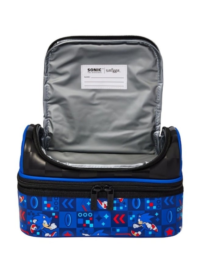 Smiggle Sonic The Hedgehog Blue Double Decker Lunchbox - Image 5