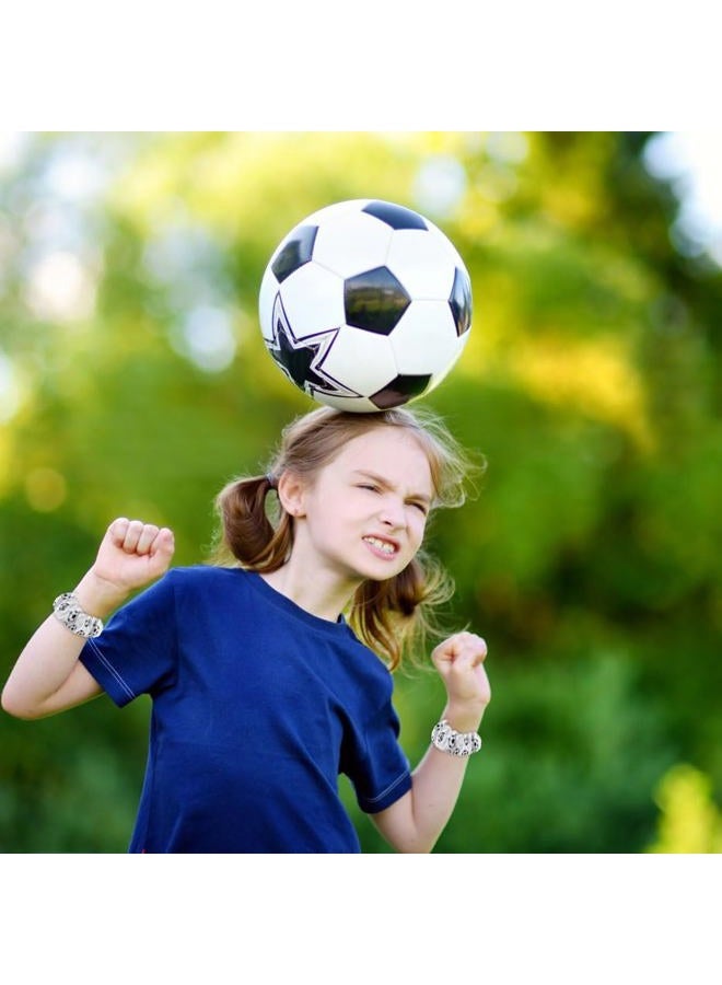 Jeffan Soccer Hair Accessories - 12 Satin Scrunchies for Girls, Women, and Sports Players - Image 4