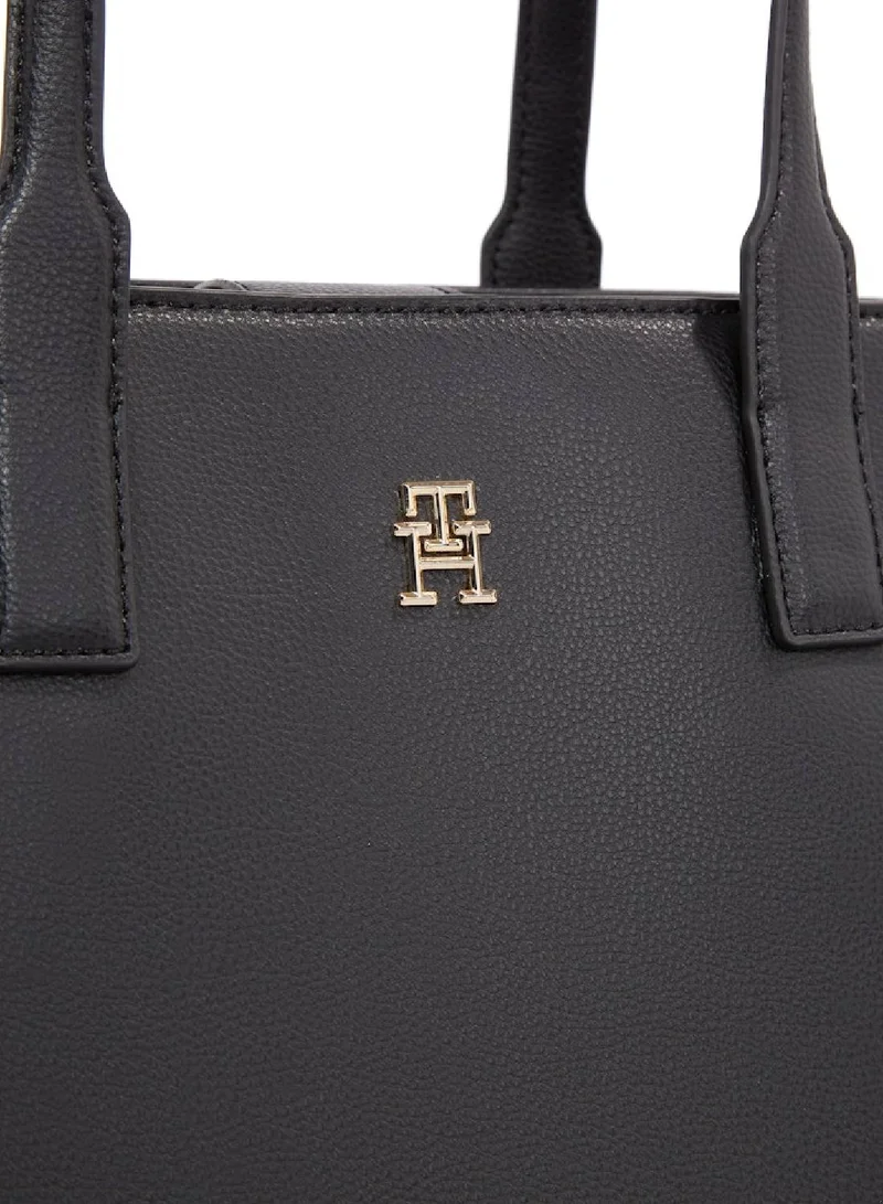 TOMMY HILFIGER Th Soft Logo Tape Satchel