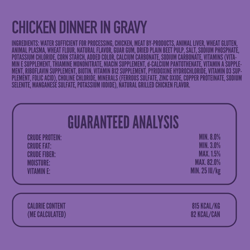 A Strong Heart Wet Dog Food Pouches, Chicken Dinner in Gravy, 3.5 oz Pouches (Pack of 24), Made in The USA with Real Chicken - Image 2