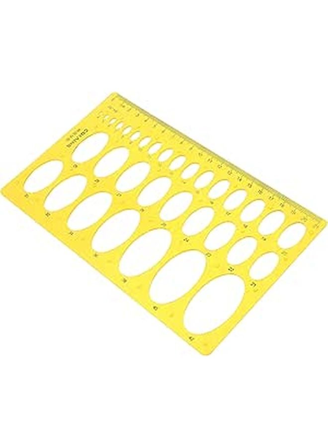 Elips Ruler Generic Ellipse Drawing Template Ruler Kit with Curve Board Plastic ...