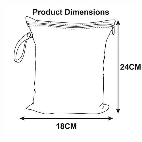 Myfav MY FAV Multiutility Wet & Dry Pouch with Zipper | Reusable & Washable Travel Organizer Bag for Beach, Pool, Stroller, Toiletries, Diapers, Wet Swimsuits & Gym Clothes – Sea Animals - Image 3