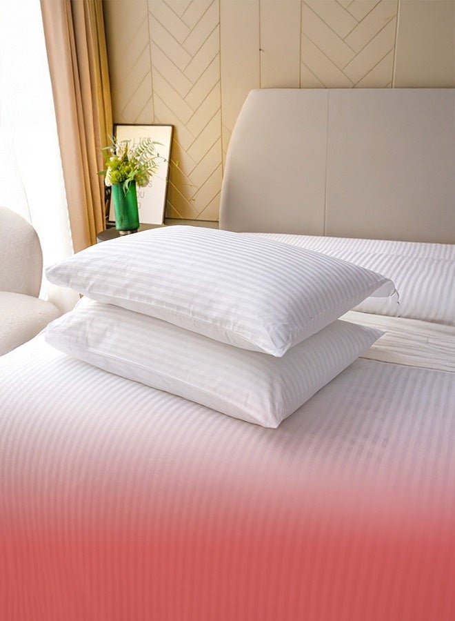 Back Comfort Package | Comfort Mattress Topper 8 cm and 2 Hotel Pillows Size 75x50 cm - White - Image 5