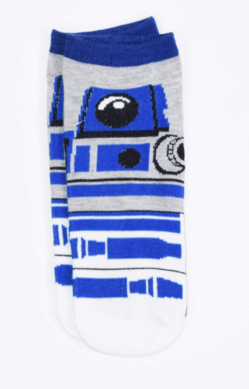 STAR WARS Chewbacca Darth Vader R2-D2 Faces 5 Pack Ankle Socks - Image 5