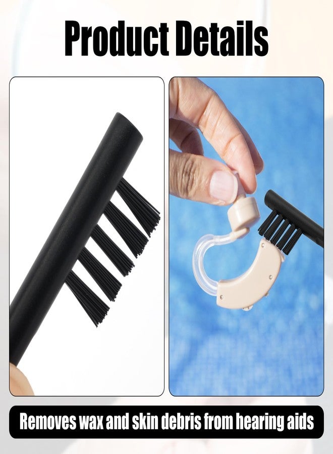 NQEUEPN 3pcs Hearing Aid Cleaning Brush, Hearing Aid Cleaning Tools Hearing Amplifier Brushes with Wax Loop and Magnet Hearing Aid Cleaner for Hearing Aid Users - Image 3
