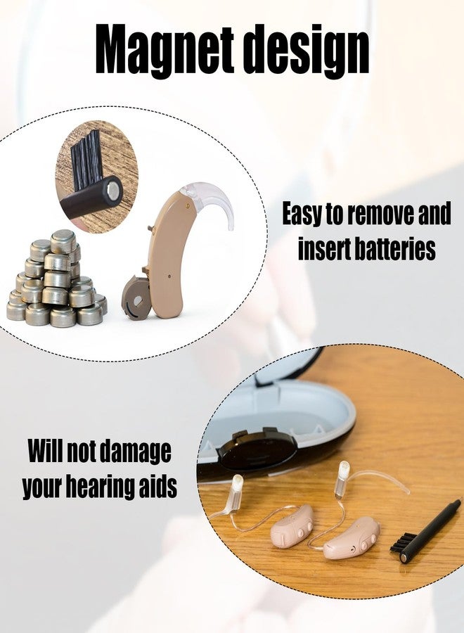 NQEUEPN 3pcs Hearing Aid Cleaning Brush, Hearing Aid Cleaning Tools Hearing Amplifier Brushes with Wax Loop and Magnet Hearing Aid Cleaner for Hearing Aid Users - Image 4