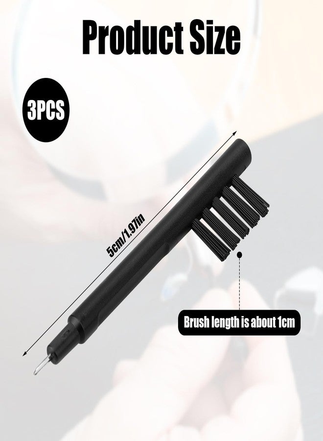 NQEUEPN 3pcs Hearing Aid Cleaning Brush, Hearing Aid Cleaning Tools Hearing Amplifier Brushes with Wax Loop and Magnet Hearing Aid Cleaner for Hearing Aid Users - Image 2