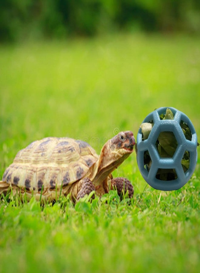 XINJIDUO 4 Individual Tortoise Treat Ball Tortoise Toy Turtle Hanging Feeding Ball Small Animals Turtle Vegeta ble Grass Tortoise Accessories - Image 2