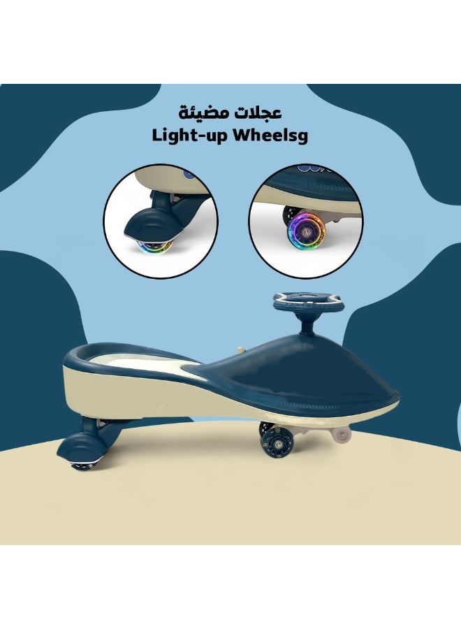 Rally Magic Car Toy for Kids Twister Ride on Car for Kids with LED Wheels Kids Push Car with Light Up Seat - Image 5