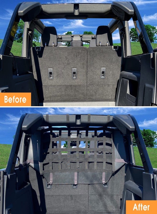 BESTAOO for Ford Bronco Dog Car Barrier, Pet Net Vehicle Safety Mesh Dog Divider for Ford Bronco Accessories 2021 2022 2023 2024 2025 4-Door, Fits Trunk Cargo Area, Easy to Install - Image 2