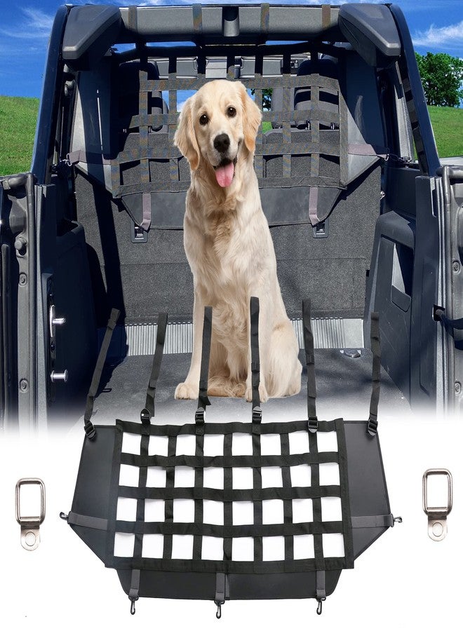 BESTAOO for Ford Bronco Dog Car Barrier, Pet Net Vehicle Safety Mesh Dog Divider for Ford Bronco Accessories 2021 2022 2023 2024 2025 4-Door, Fits Trunk Cargo Area, Easy to Install - Image 1