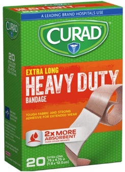 CURAD CURAD Heavy Duty Bandage Extra Long 20 Count .75 x 4.75 in ( Pack of 1) 