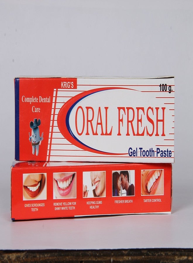 krig's ORAL FRESH GEL TOOTH PASTE 100gm Pack of two pieces - Image 1