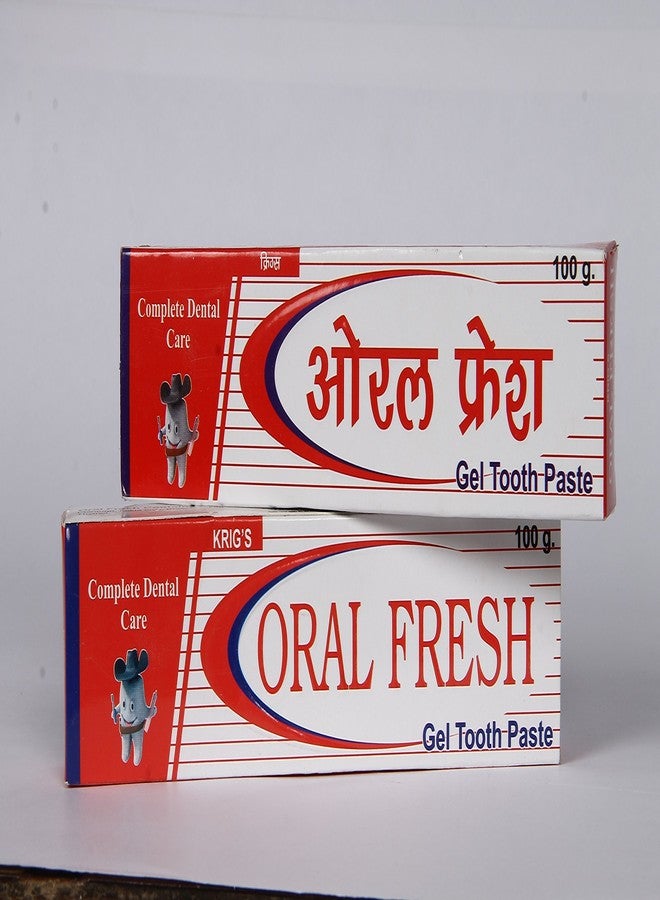 krig's ORAL FRESH GEL TOOTH PASTE 100gm Pack of two pieces - Image 2