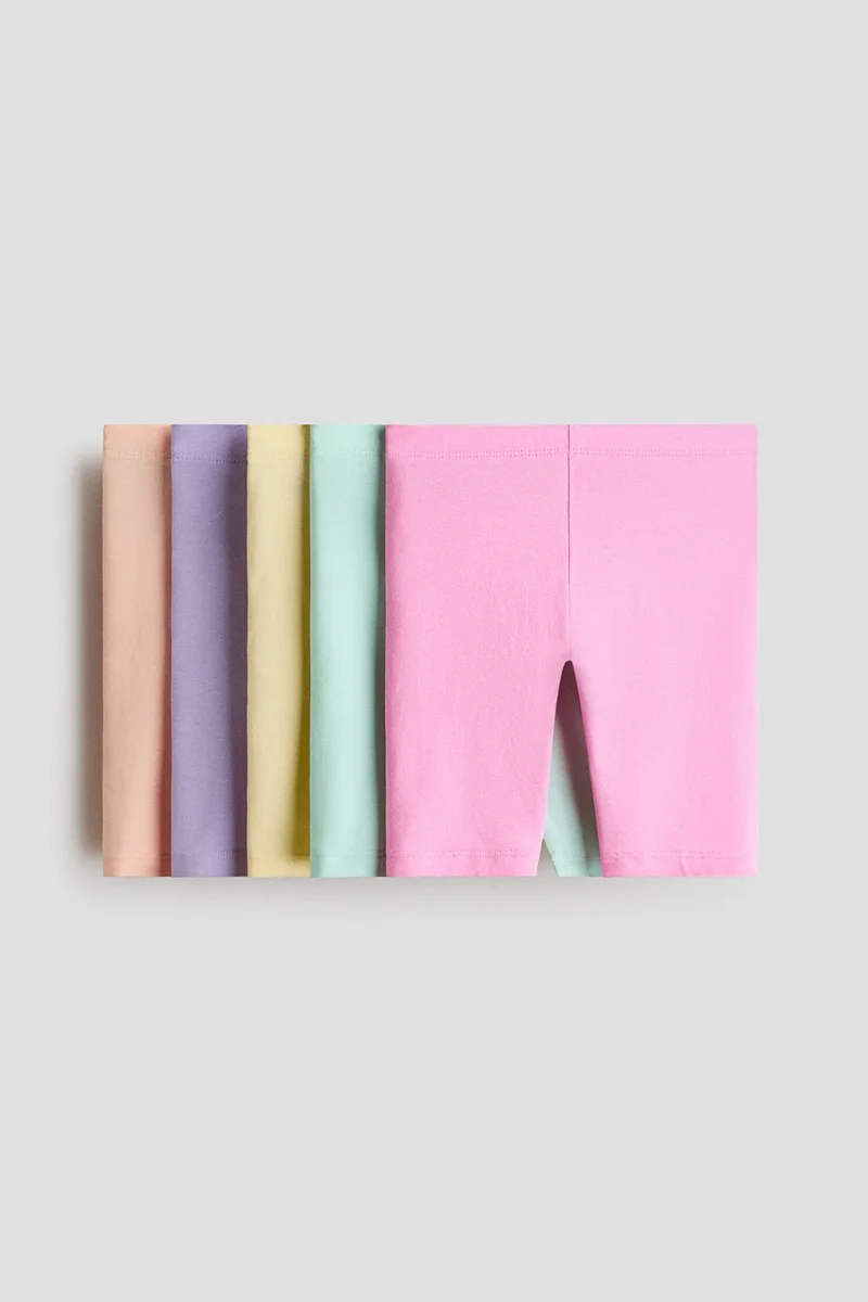 اتش اند ام شورت رياضي ضيق من القطن - عبوة من 5 قطع