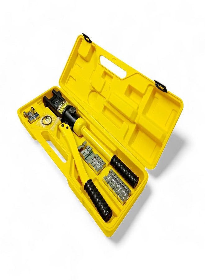 Solwet 7 Ton Hydraulic Crimping Tool with 12 dies, range 10-120 sq mm, SMY-120A for Copper and Aluminium Wire Terminal Lugs - Image 1