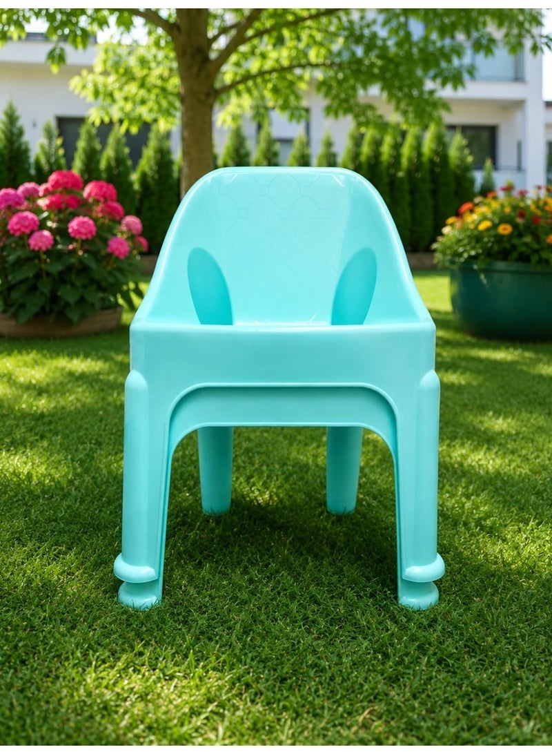 2-Piece Lightweight Plastic Kids' Chair Set – Practical and Suitable for All Activities - Image 4