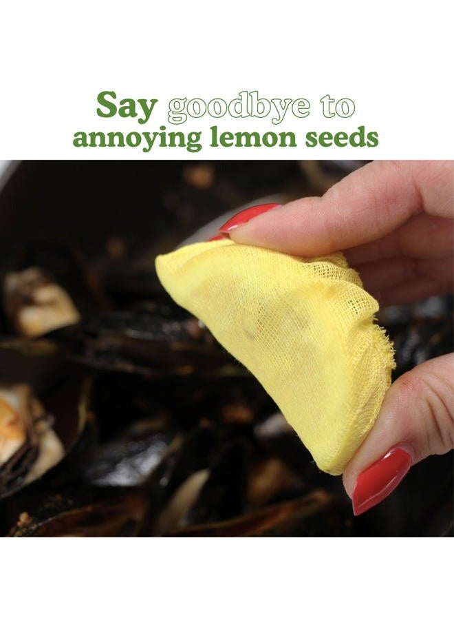 Regency Wraps Stretch Wraps, Lemon Wedge Bag Covers for Seed Free Squeezing of Lemon Halves or Wedges, Stretch Wraps, Yellow 12 Count - Image 4