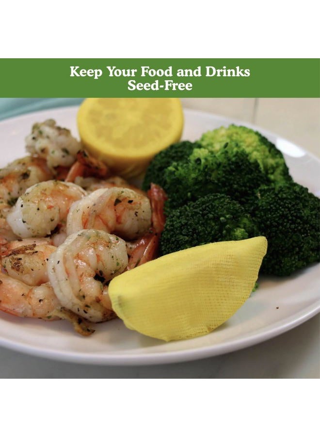 Regency Wraps Stretch Wraps, Lemon Wedge Bag Covers for Seed Free Squeezing of Lemon Halves or Wedges, Stretch Wraps, Yellow 12 Count - Image 2