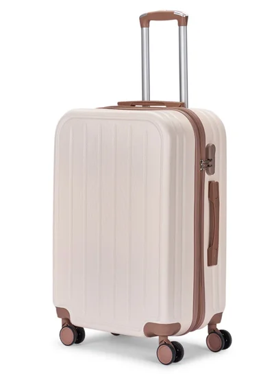 LIMRA Cabin Carry Check-In Luggage Trolley Size 20 inch Beige/Gold